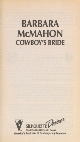 Book cover for Cowboy's Bride