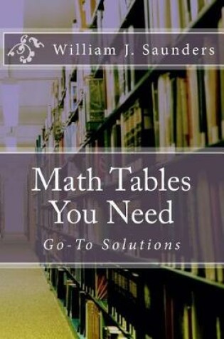 Cover of Math Tables You Need