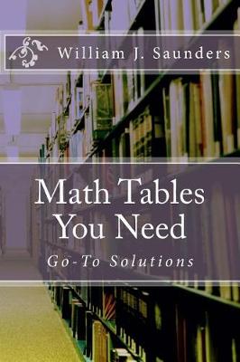 Book cover for Math Tables You Need