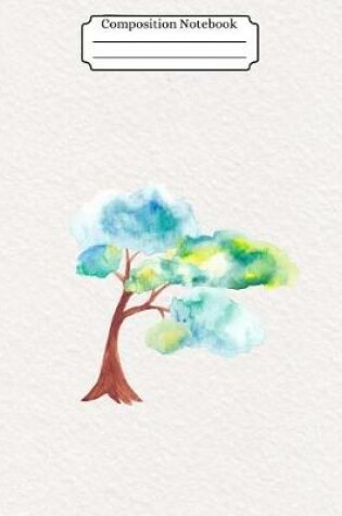 Cover of Composition Notebook Watercolor Tree Design Vol 27