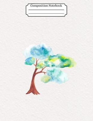 Book cover for Composition Notebook Watercolor Tree Design Vol 27