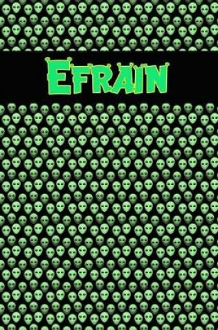 Cover of 120 Page Handwriting Practice Book with Green Alien Cover Efrain