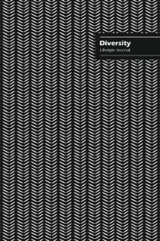 Cover of Diversity Lifestyle Journal, Creative Write-in Notebook, Dotted Lines, Wide Ruled, Medium Size (A5), 6 x 9 Inch (Black)