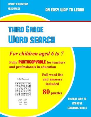 Book cover for Third Grade Word Search