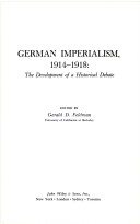 Book cover for German Imperialism, 1914-18