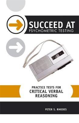 Cover of Practice Tests for Critical Verbal Reasoning