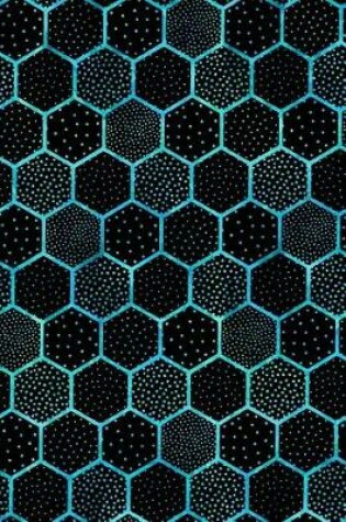 Cover of Journal Notebook Polka Dots and Hexagons Pattern 1