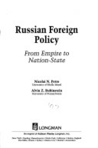 Cover of Russian Foreign Policy