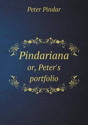 Book cover for Pindariana or, Peter's portfolio