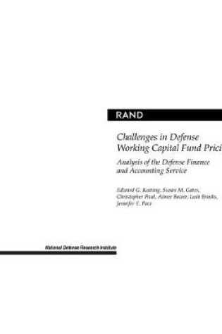 Cover of Challenges in Defense Working Capital Fund Pricing