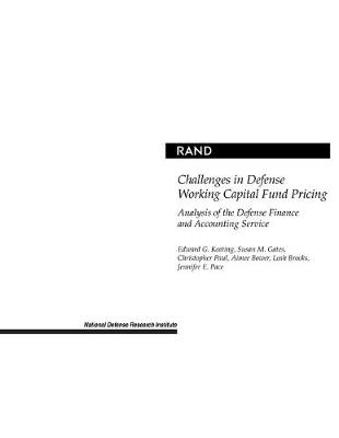 Book cover for Challenges in Defense Working Capital Fund Pricing