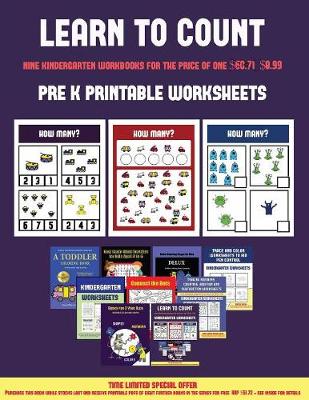 Cover of Pre K Printable Worksheets (Learn to count for preschoolers)