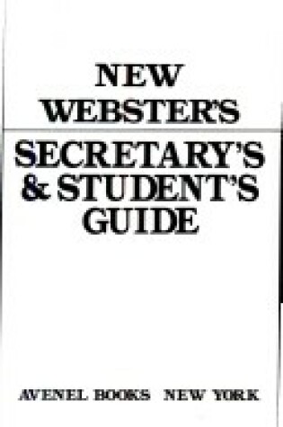 Cover of New Webster's Secretarys & Student