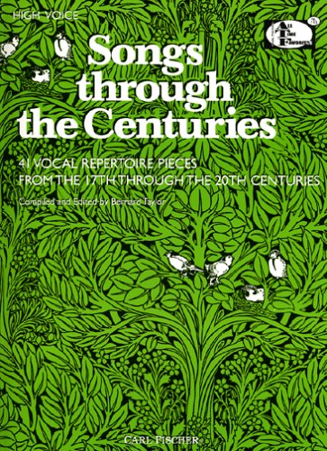 Book cover for Songs through the Centries-High Voice