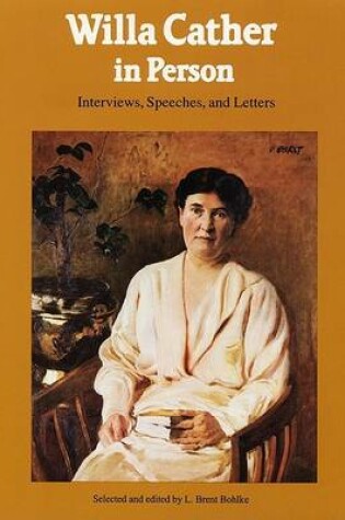 Cover of Willa Cather in Person