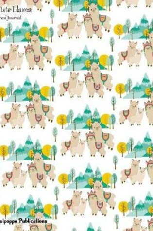 Cover of Cute Llama Lined Journal