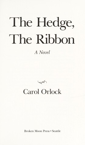 Book cover for The Hedge, the Ribbon