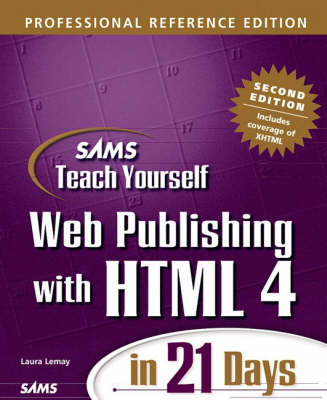 Book cover for Sams Teach Yourself Web Publishing with HTML 4 in 21 Days, Professional Reference Edition, Second Edition