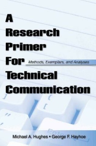 Cover of A Research Primer for Technical Communication