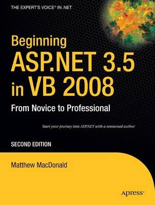 Cover of Beginning ASP.NET 3.5 in VB 2008