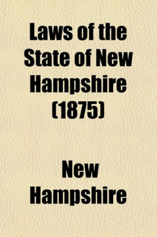 Cover of Laws of the State of New Hampshire (1875)