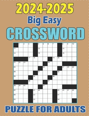 Book cover for 2024-2025 Crossword Puzzle For Adults