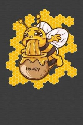 Cover of Honey Making Bee College Lined Notebook