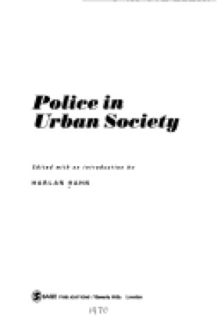 Cover of Police in Urban Society