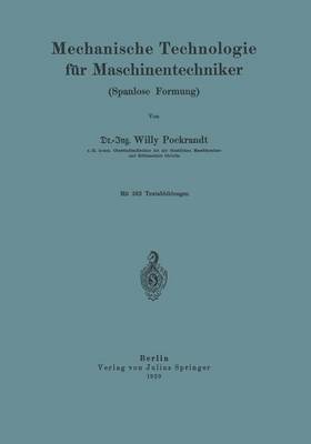 Book cover for Mechanische Technologie Fur Maschinentechniker