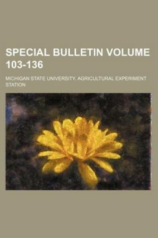 Cover of Special Bulletin Volume 103-136