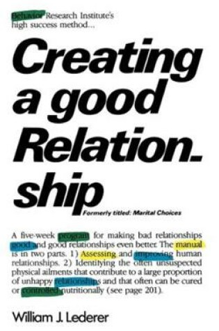 Cover of Creating a Good Relationship