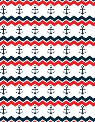 Book cover for Anchor Red White Blue Notebook - Wide Ruled