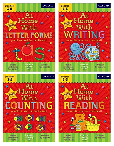 Book cover for At Home With Reading and Writing Skills Ages 3-5