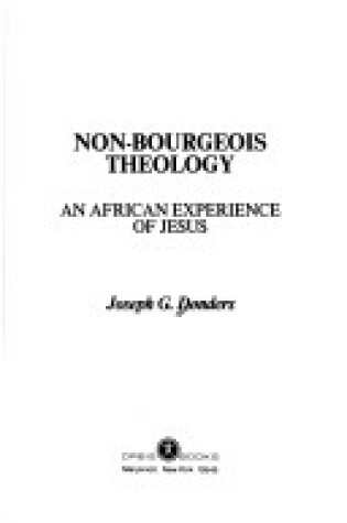 Cover of Non-bourgeois Theology