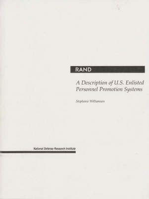 Book cover for A Description of U.S. Enlisted Personnel Promotion Systems