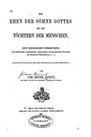 Cover of Die Ehen der Soehne Gottes