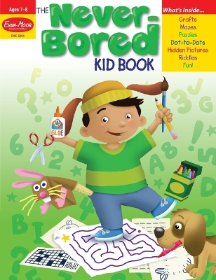 Book cover for The Never-Bored Kid Book, Age 7 - 8 Workbook