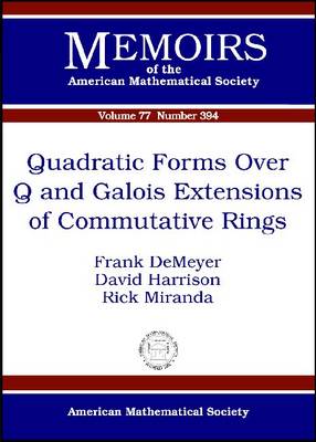 Book cover for Quadratic Forms Over Q and Galois Extensions of Commutative Rings