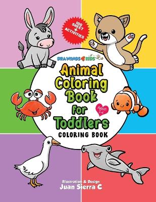 Cover of Animal Coloring Book for Toddlers