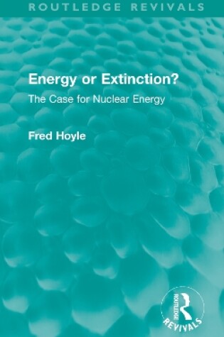 Cover of Energy or Extinction?