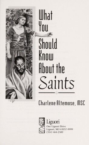 Book cover for What You Should Know About the Saints