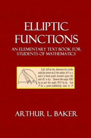 Cover of Elliptic Functions