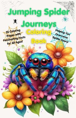 Book cover for Jumping Spider Journeys Coloring Book