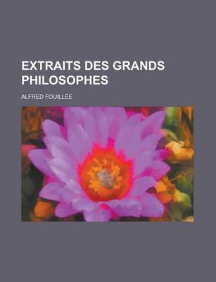 Book cover for Extraits Des Grands Philosophes