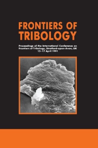 Cover of Frontiers of Tribology