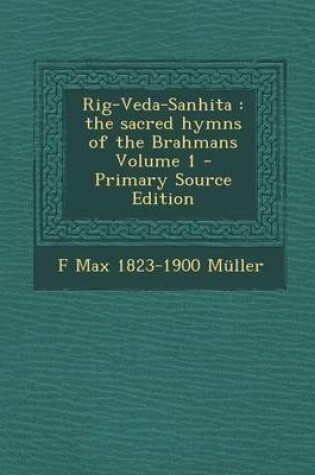 Cover of Rig-Veda-Sanhita