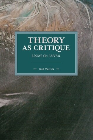 Cover of Theory as Critique