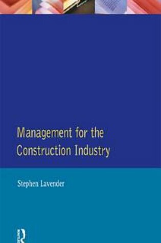 Cover of Management for the Construction Industry