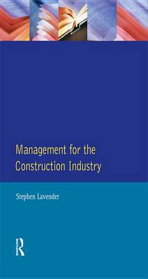 Cover of Management for the Construction Industry