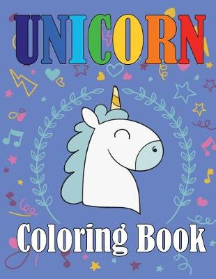 Book cover for Unicorn Coloring Book